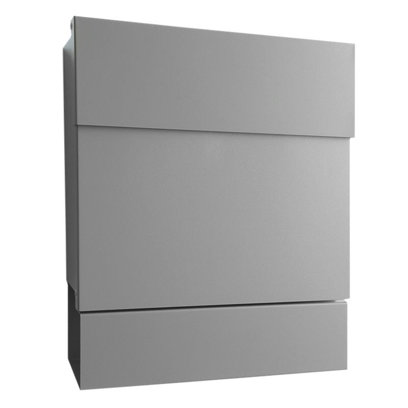 Briefkasten Letterman 5 Silber mit Zeitungsrolle - 561 c