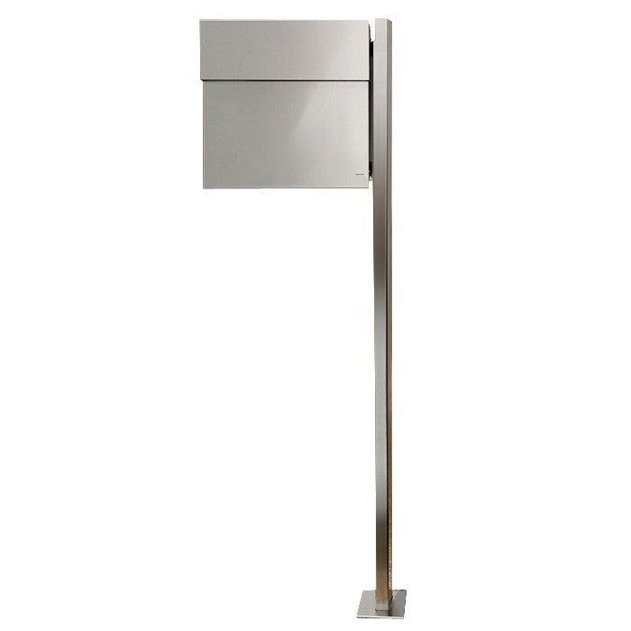 Standbriefkasten Letterman 4 Edelstahl mit Pfosten - 565