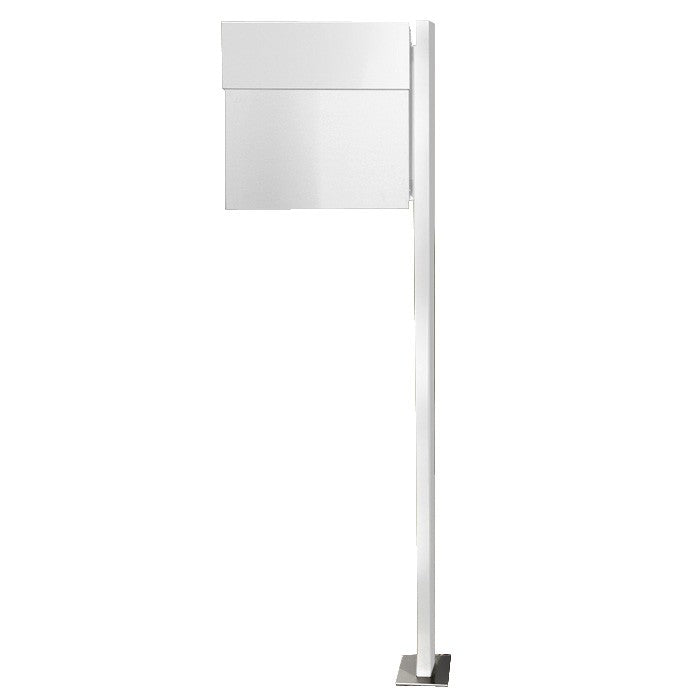 Standbriefkasten Letterman 4 weiss mit Pfosten - 565 e