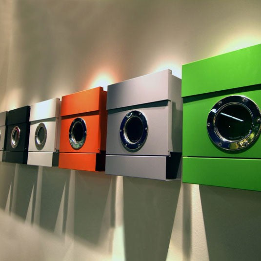 Letterman 2 inkl. Zeitungsrolle Silber Briefkasten - 505 c