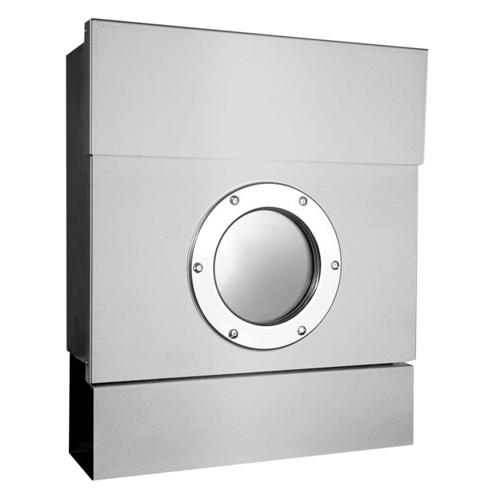 Letterman 2 inkl. Zeitungsrolle Silber Briefkasten - 505 c