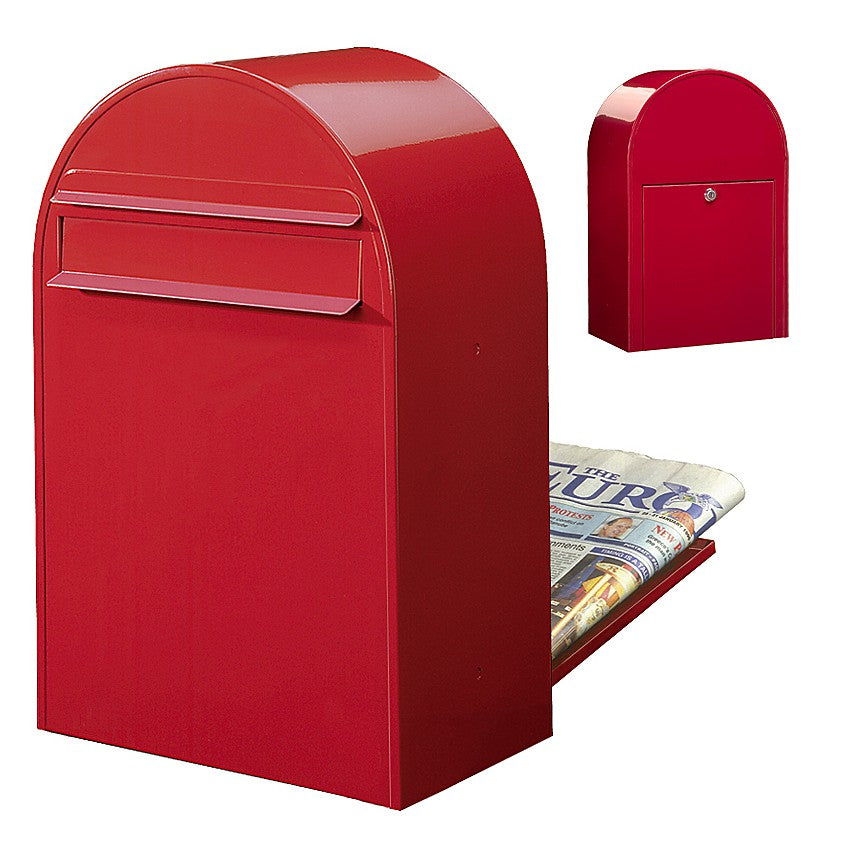 Zaunbriefkasten Classic B RAL 3001 rot