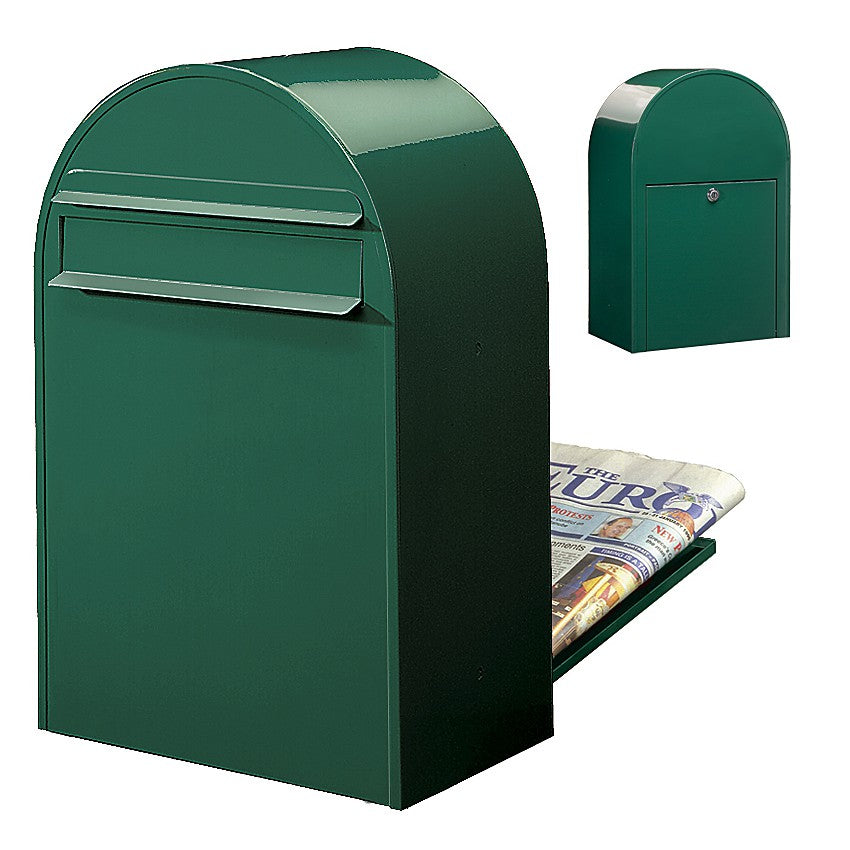 Zaunbriefkasten Classic B RAL 6005 grün