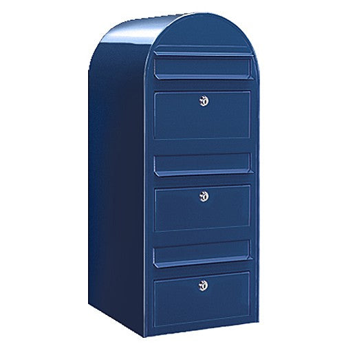 Briefkasten Trio RAL 5003 blau