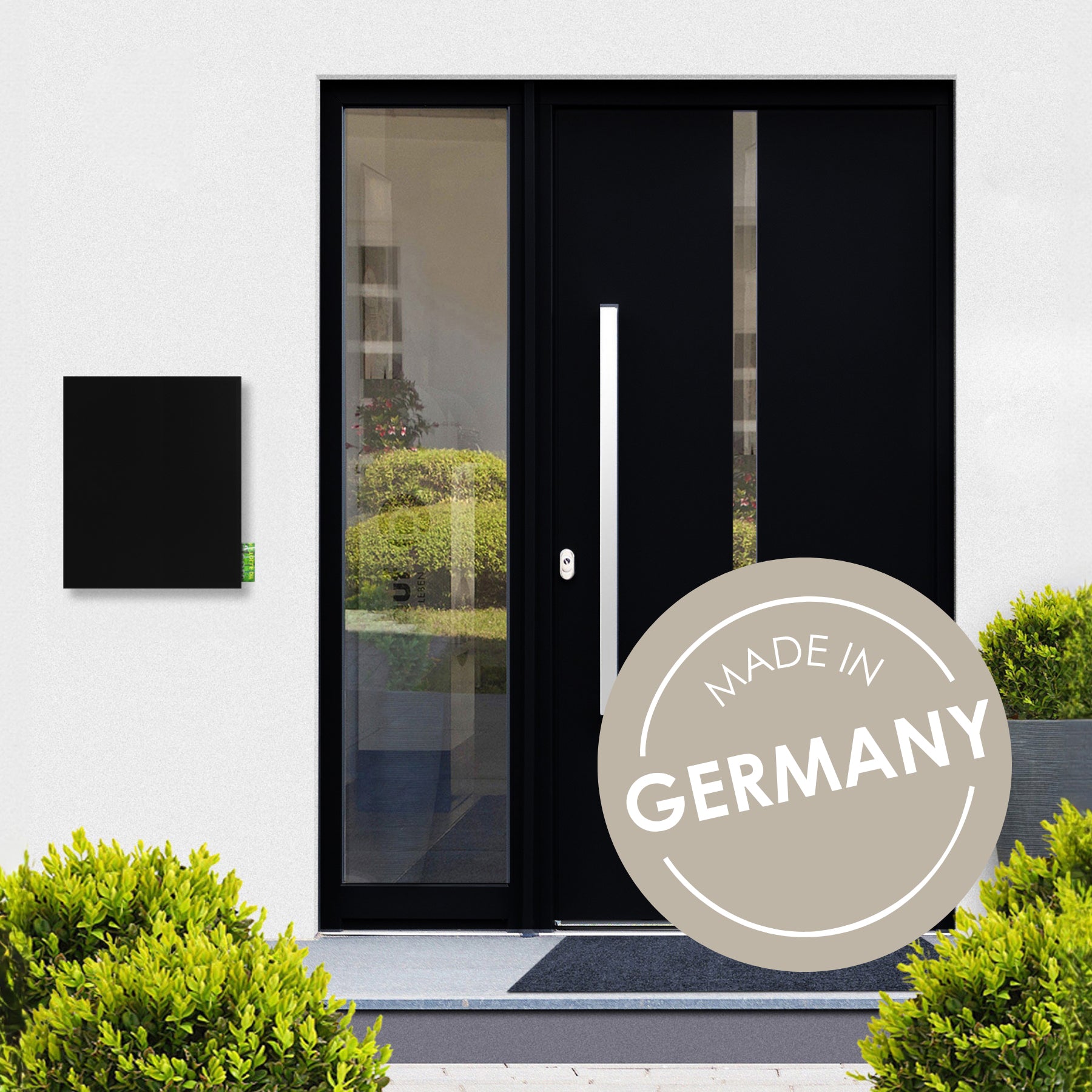 Briefkasten Box 111 Stick330 schwarz personalisiert