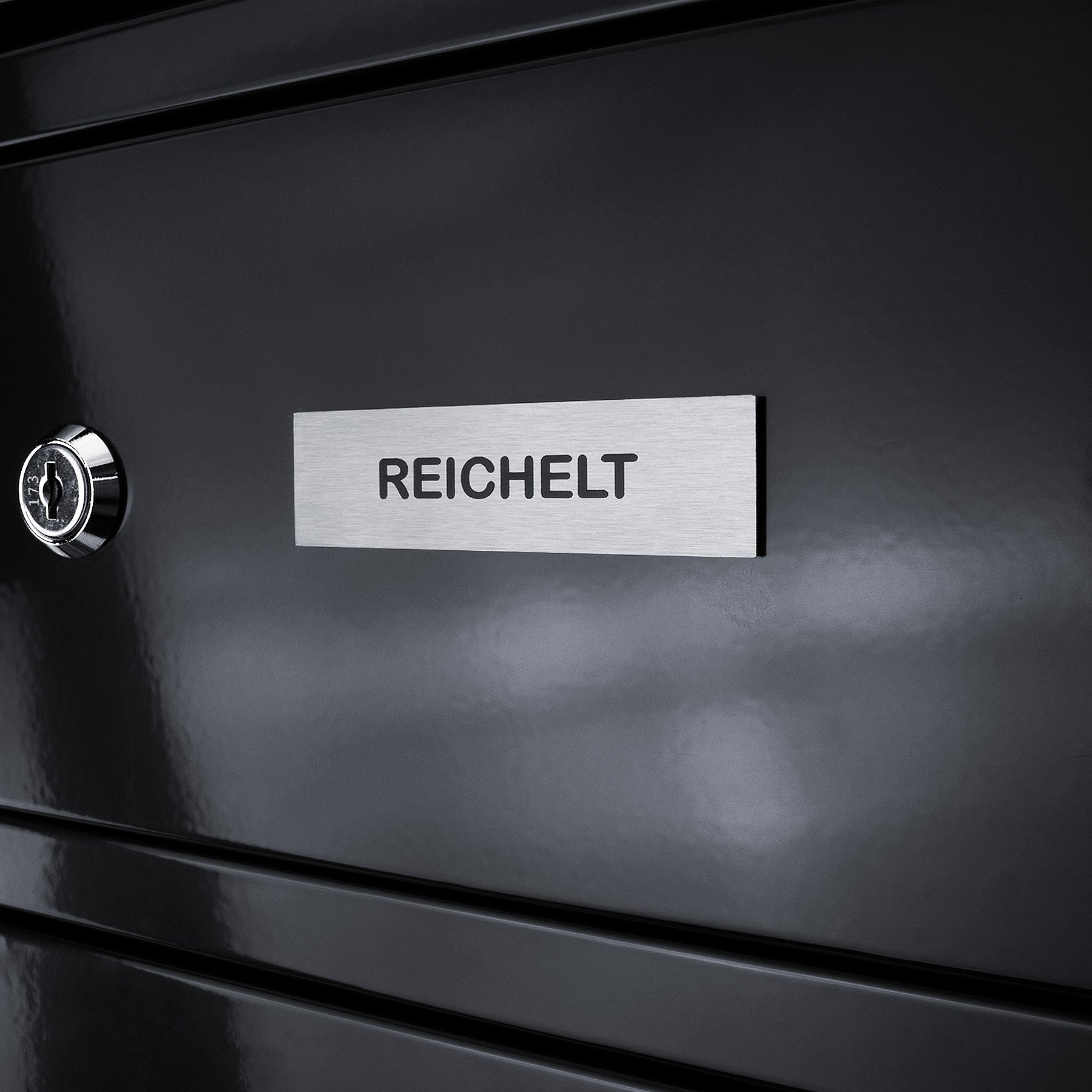 Edelstahlschild Stick100