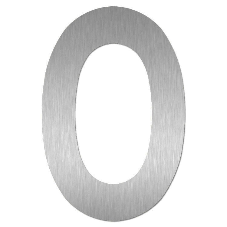 Hausnummer 0 „Midi“, Edelstahl