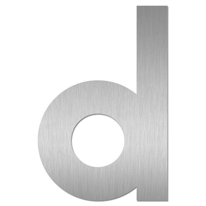 Hausnummer d „Midi“, Edelstahl