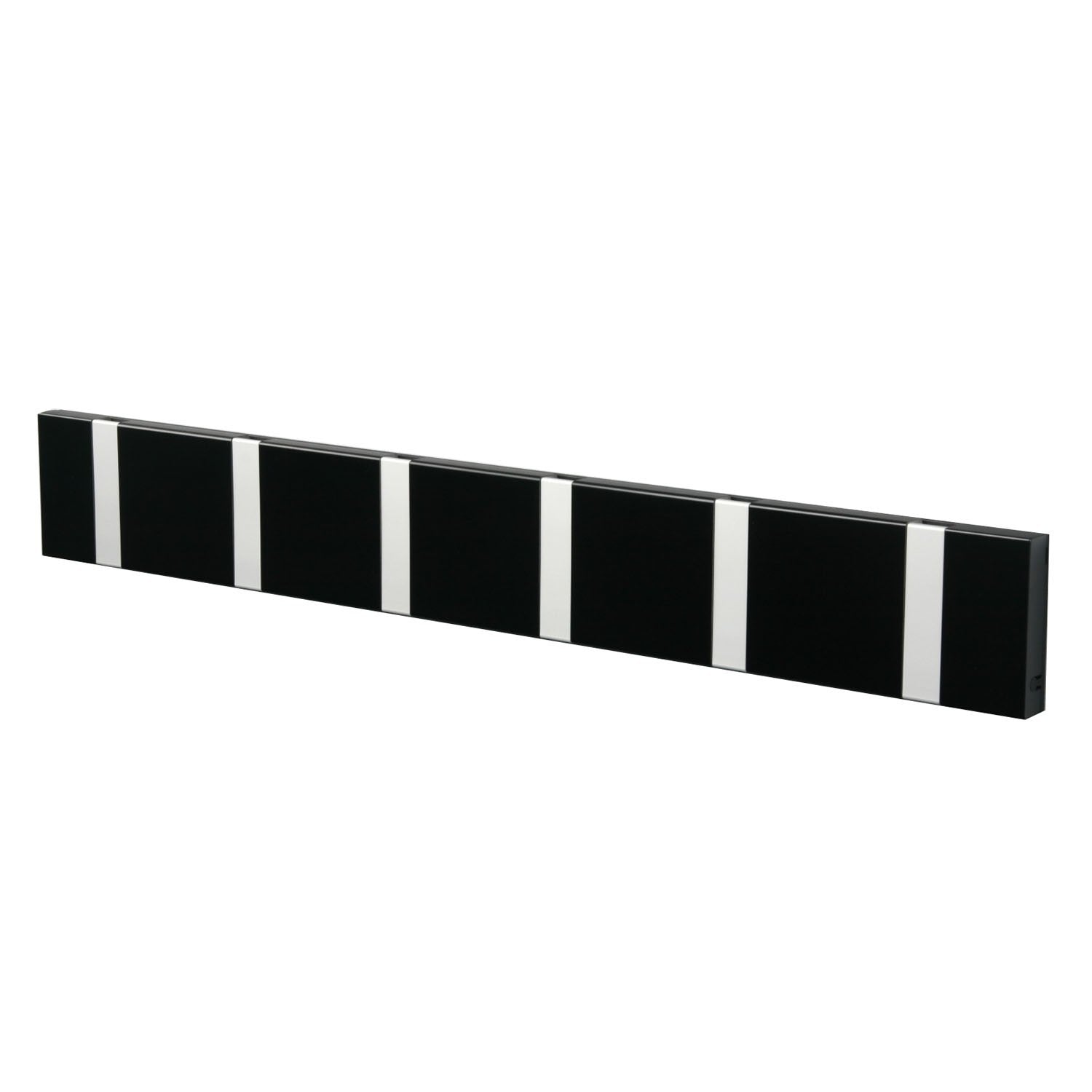 Garderobe Knax 6 schwarz (Haken klappbar Alu)
