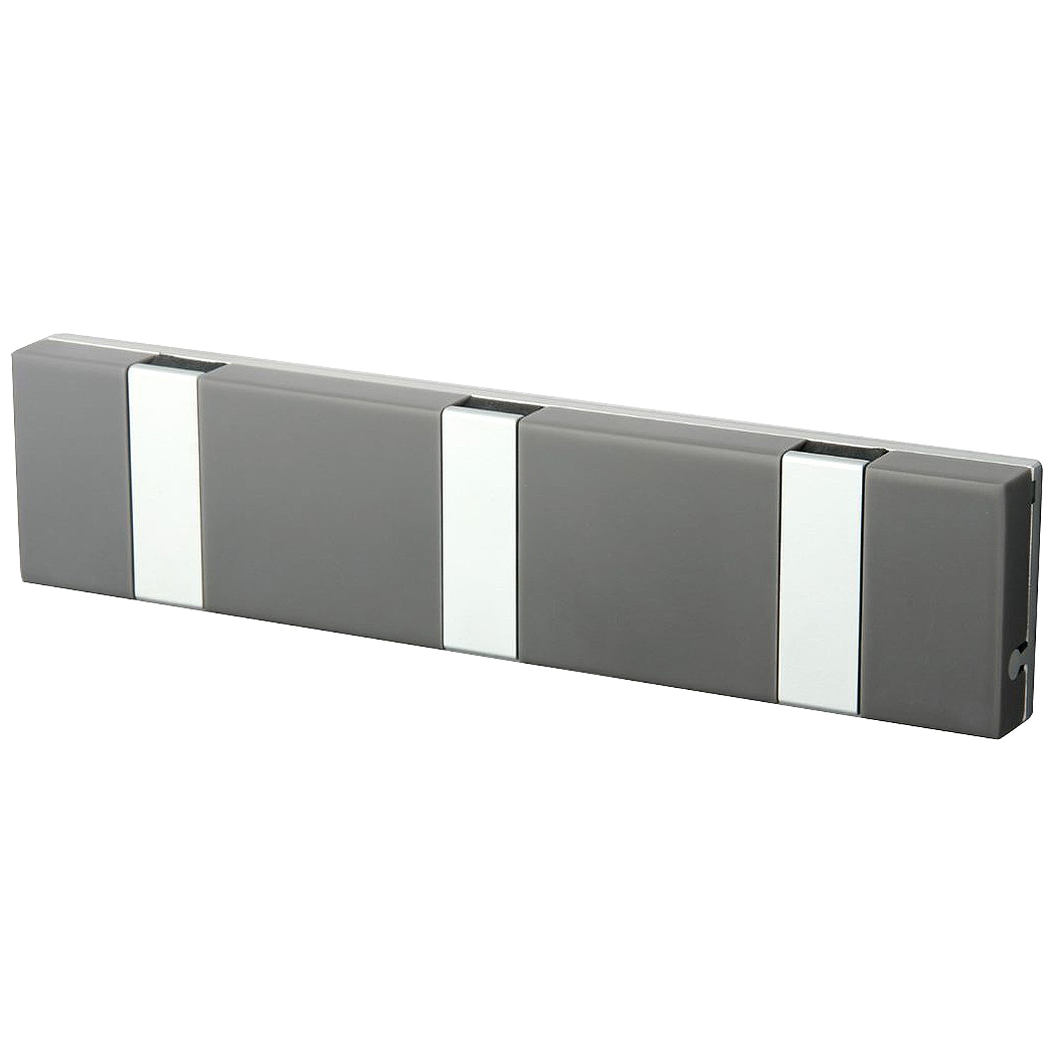 Garderobe Knax Lite 3 grau Luxus-Hakenleiste für Bad & Küche Länge 20 cm