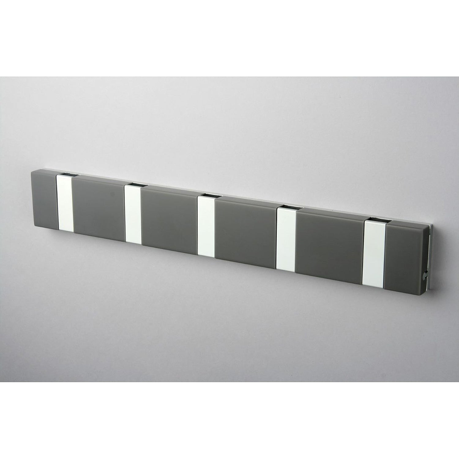 Garderobe Knax Lite 5 grau Luxus-Hakenleiste für Bad & Küche Länge 33,3 cm