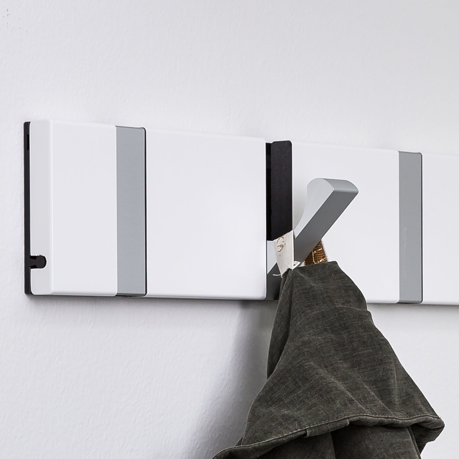 Garderobe Knax Lite 5 weiß Luxus-Hakenleiste für Bad & Küche Länge 33,3 cm