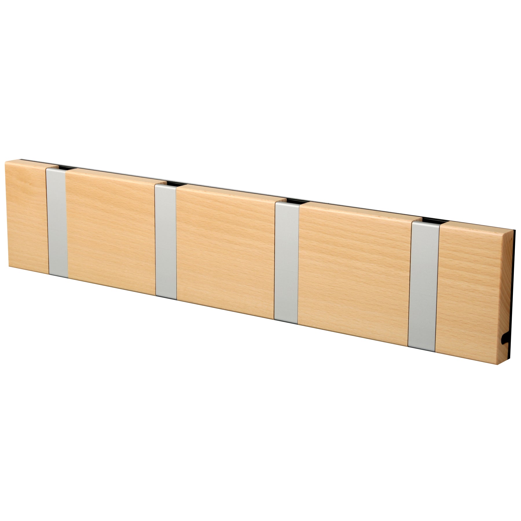 Garderobe Knax 4 Buche mit Alu Haken klappbar Länge 39,6 cm