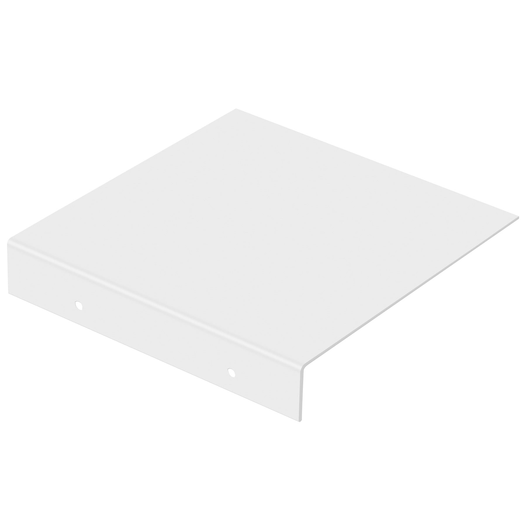 Verschlussplatte passend zu Boxen Serie 1 in weiss Feinstruktur matt