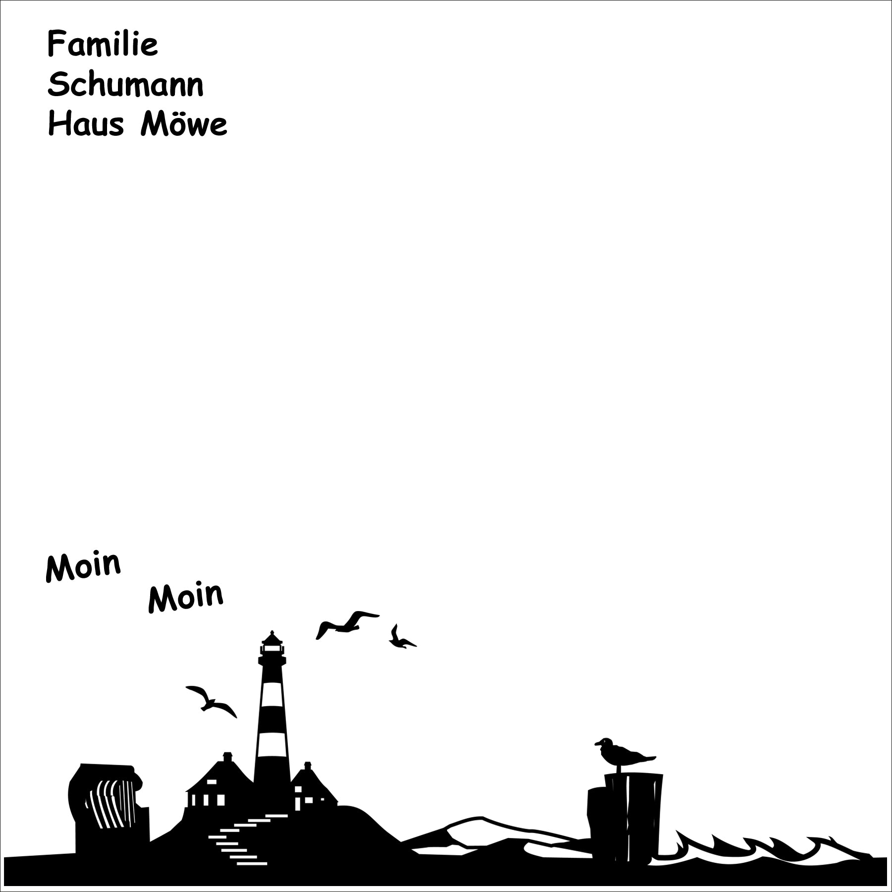 Beschriftung NF11A maritimes Motiv für Box 111