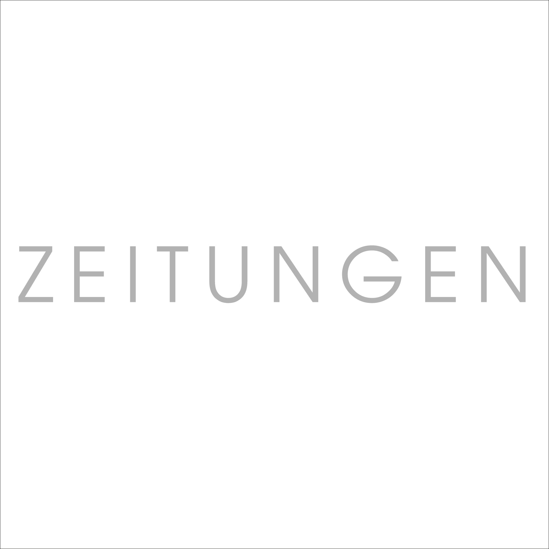 Beschriftung ZEITUNGEN für Zeitungsfächer ZF 1 hellgrau