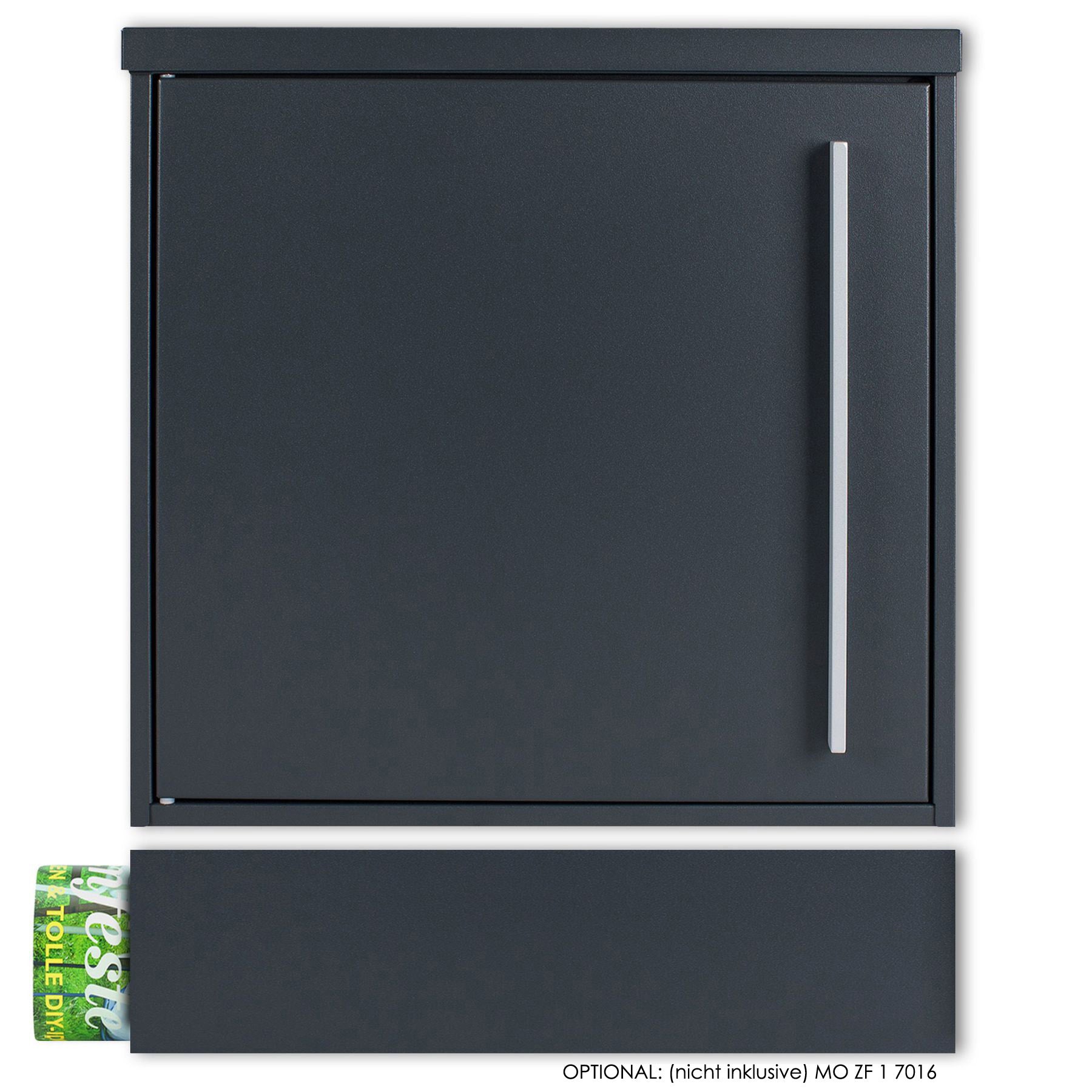 B-Ware Box 101 Design-Briefkasten anthrazit-grau (RAL 7016)