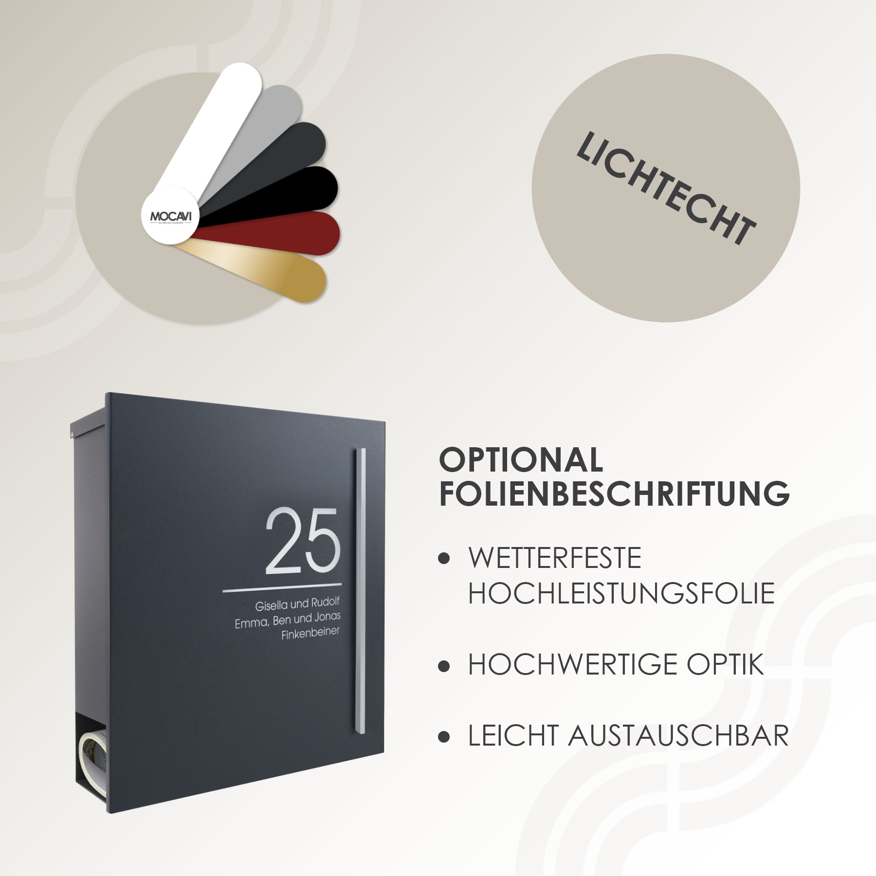 Briefkasten Box 110 anthrazit