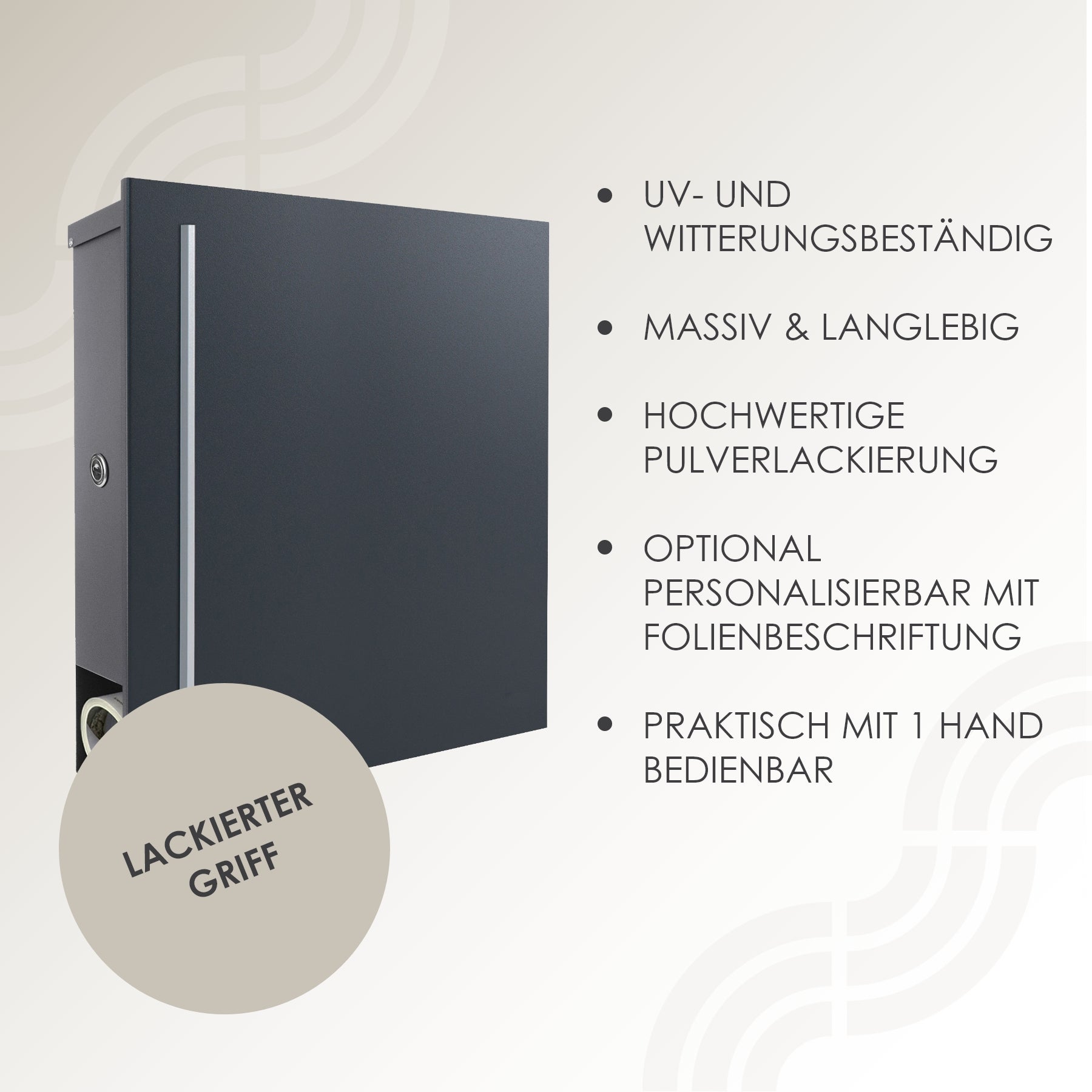 Briefkasten Box 110r anthrazit