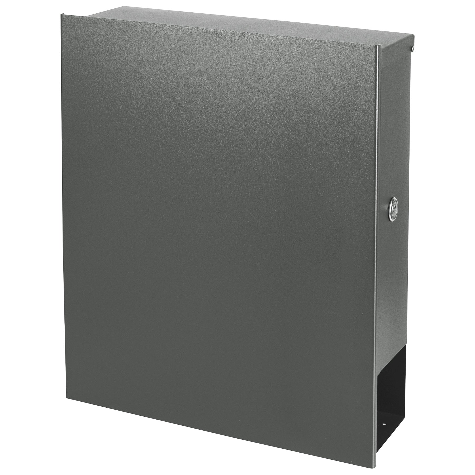 B-Ware Box 111 Design-Briefkasten mit Zeitungsfach basalt-grau (RAL 7012)