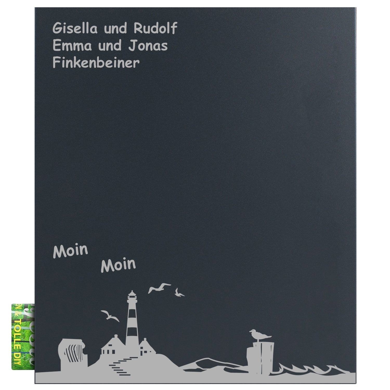 Briefkasten Box 111 Nf11a anthrazit personalisiert