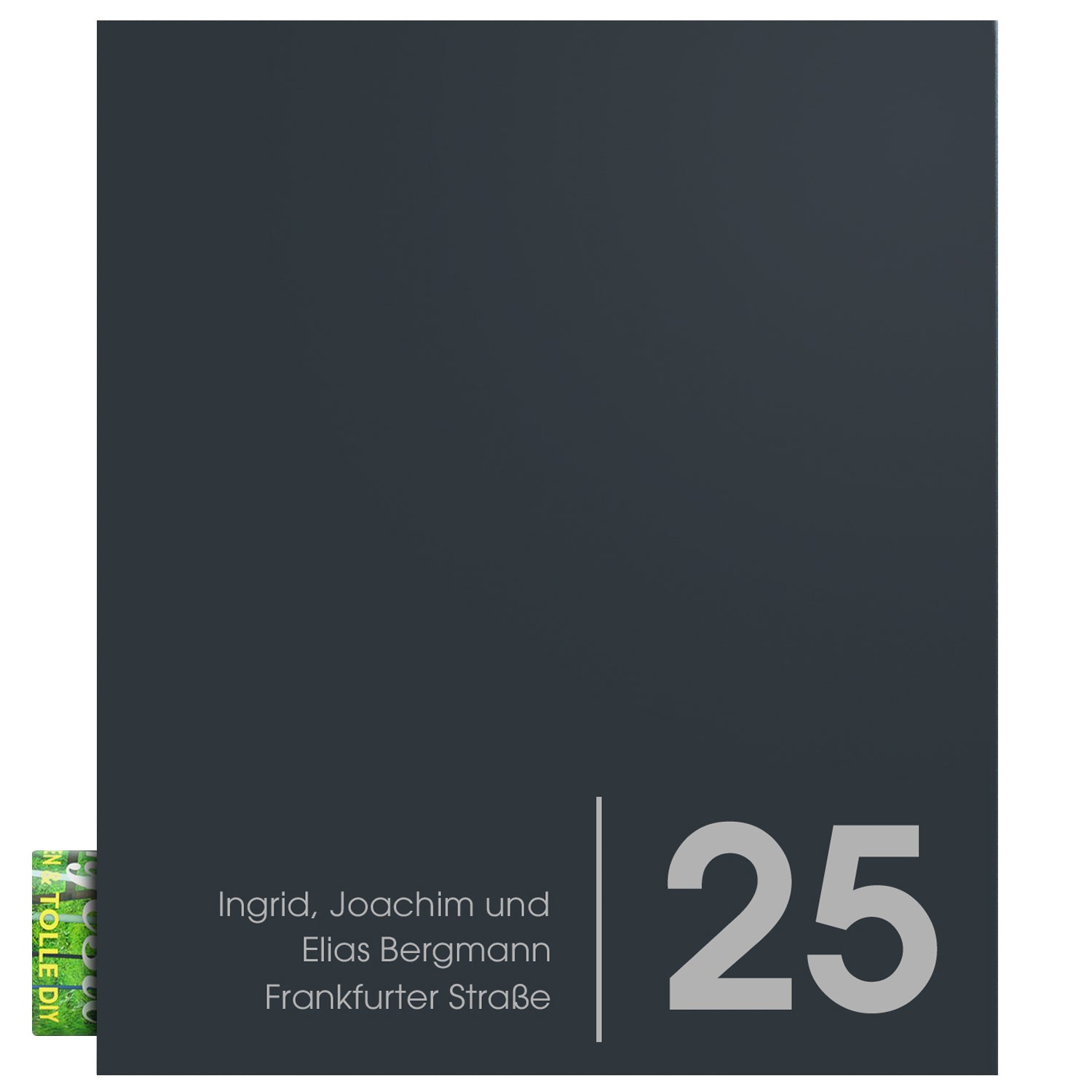 Briefkasten Box 116 Nc anthrazit personalisiert