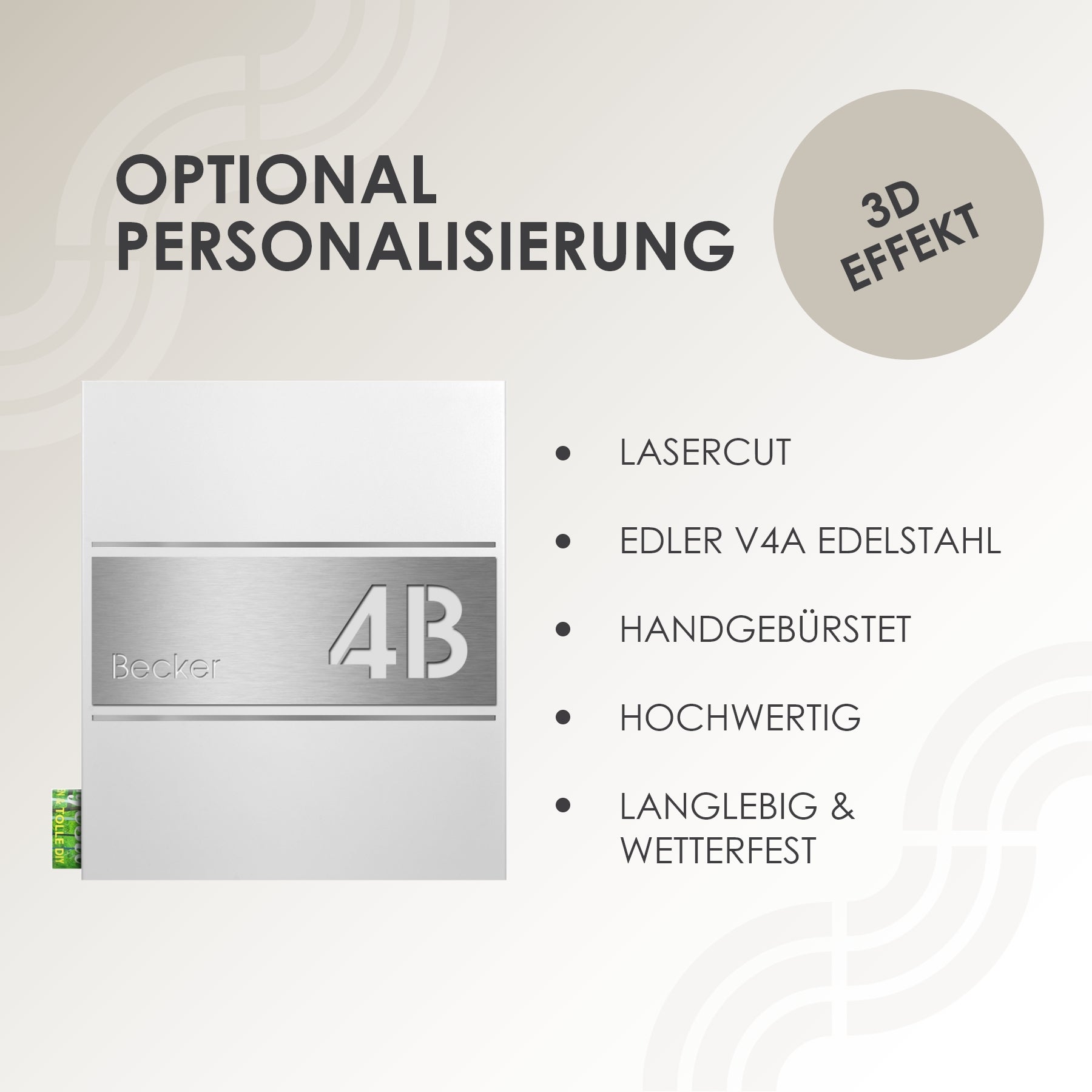 Briefkasten Box 141r weiß