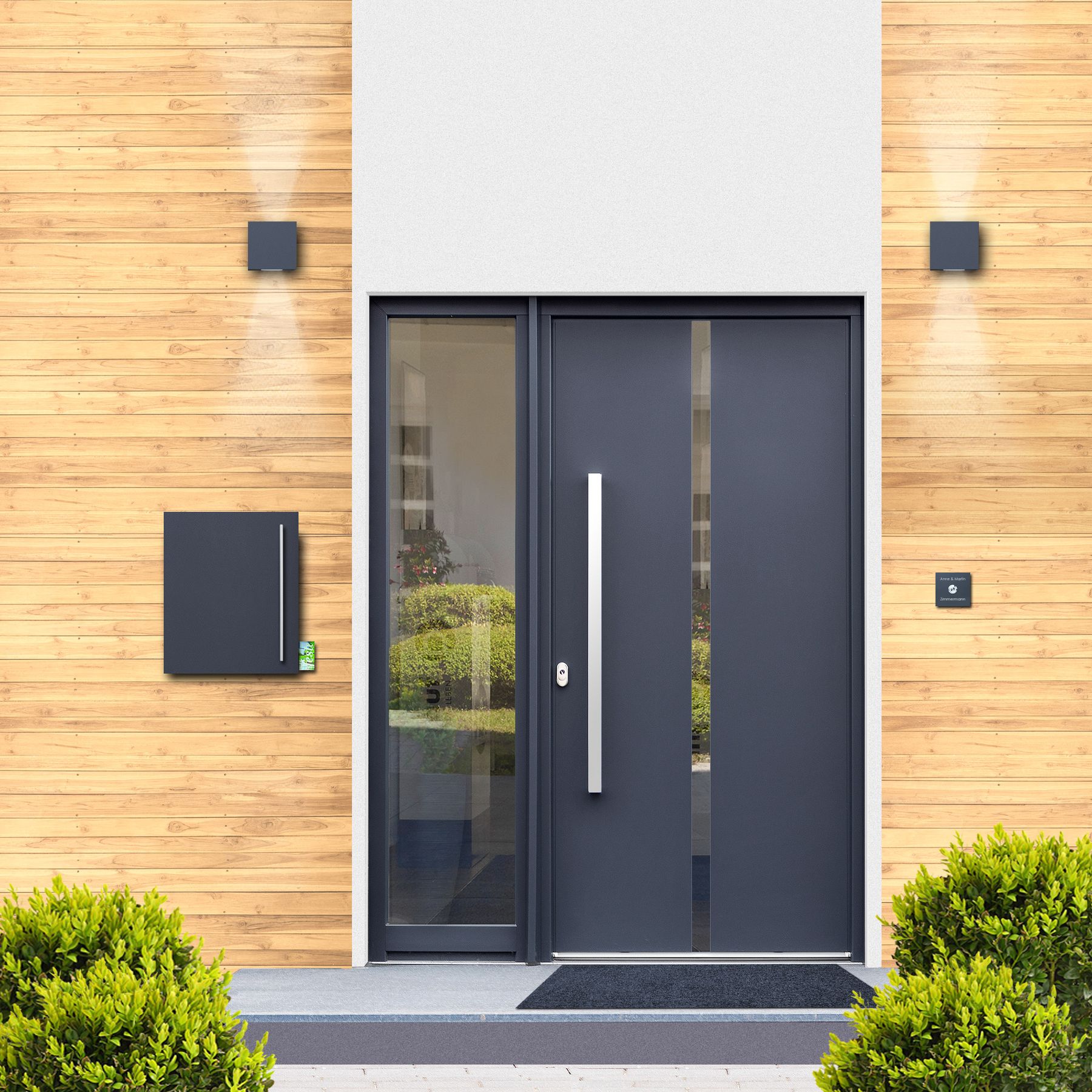 Box 210 Design-Briefkasten XXL anthrazit