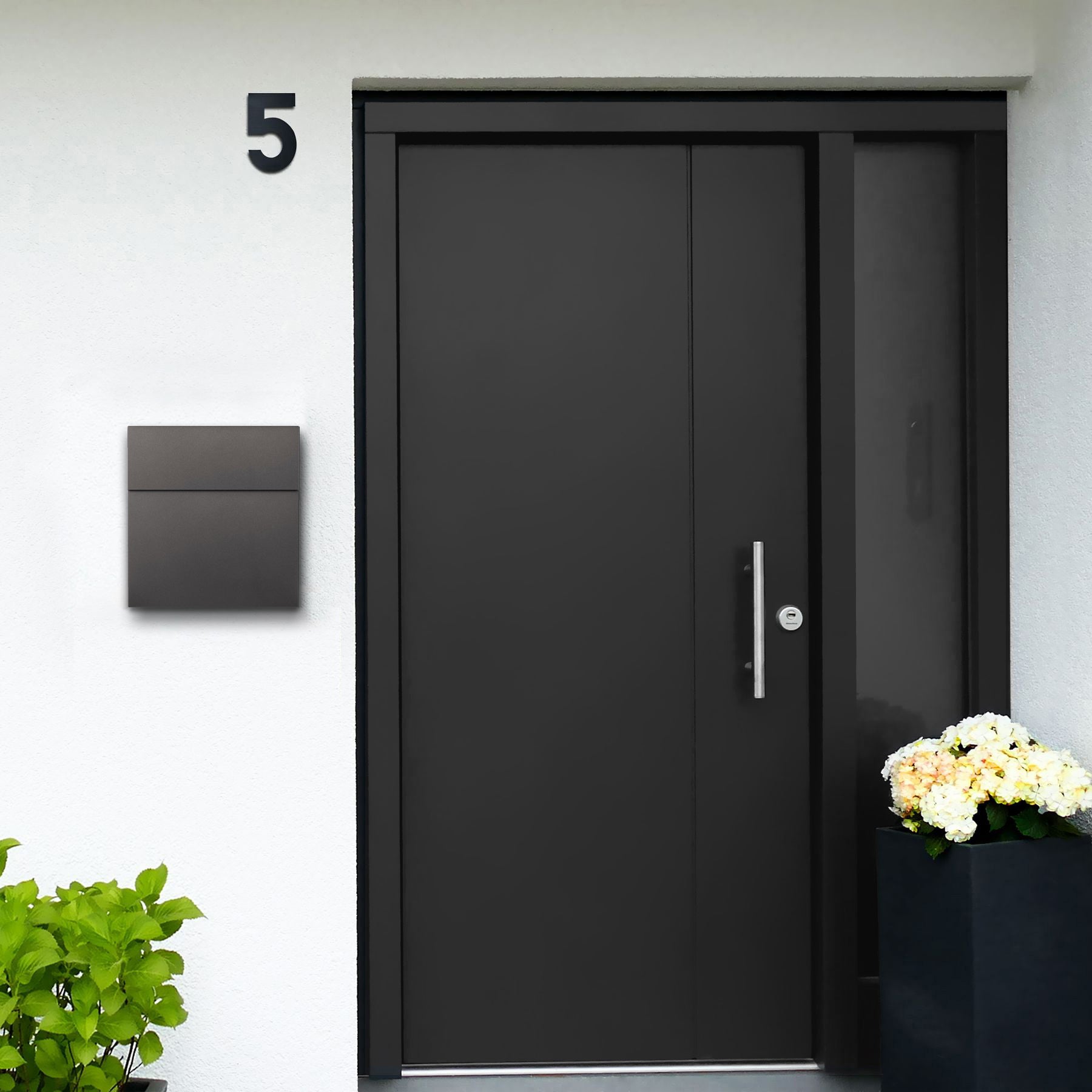 Box 570 Design-Briefkasten anthrazit-eisenglimmer (DB 703)