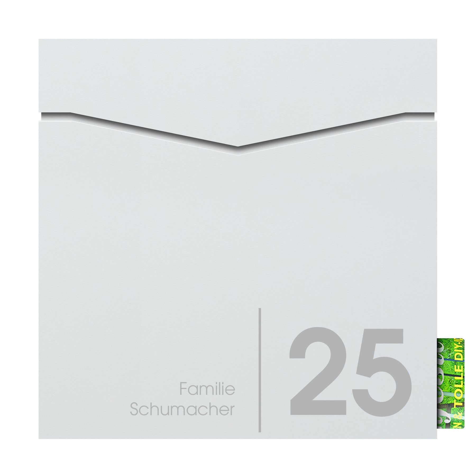 Postkasten mit Zeitungsrolle weiss Box 710