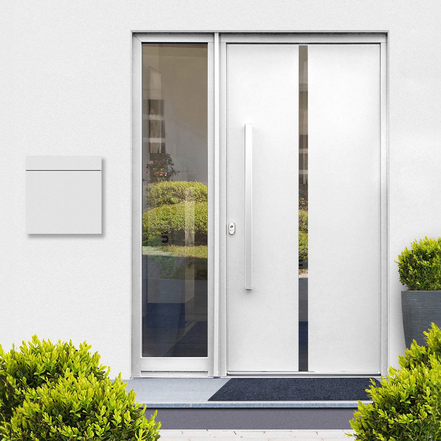 B-Ware MOCAVI Box 713 Briefkasten mit Zeitungsfach weiss