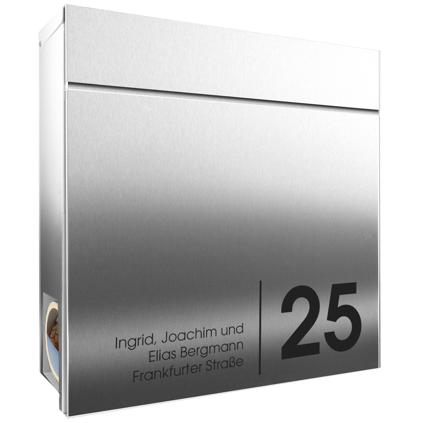 Briefkasten Box 713 Nf72a Edelstahl personalisiert