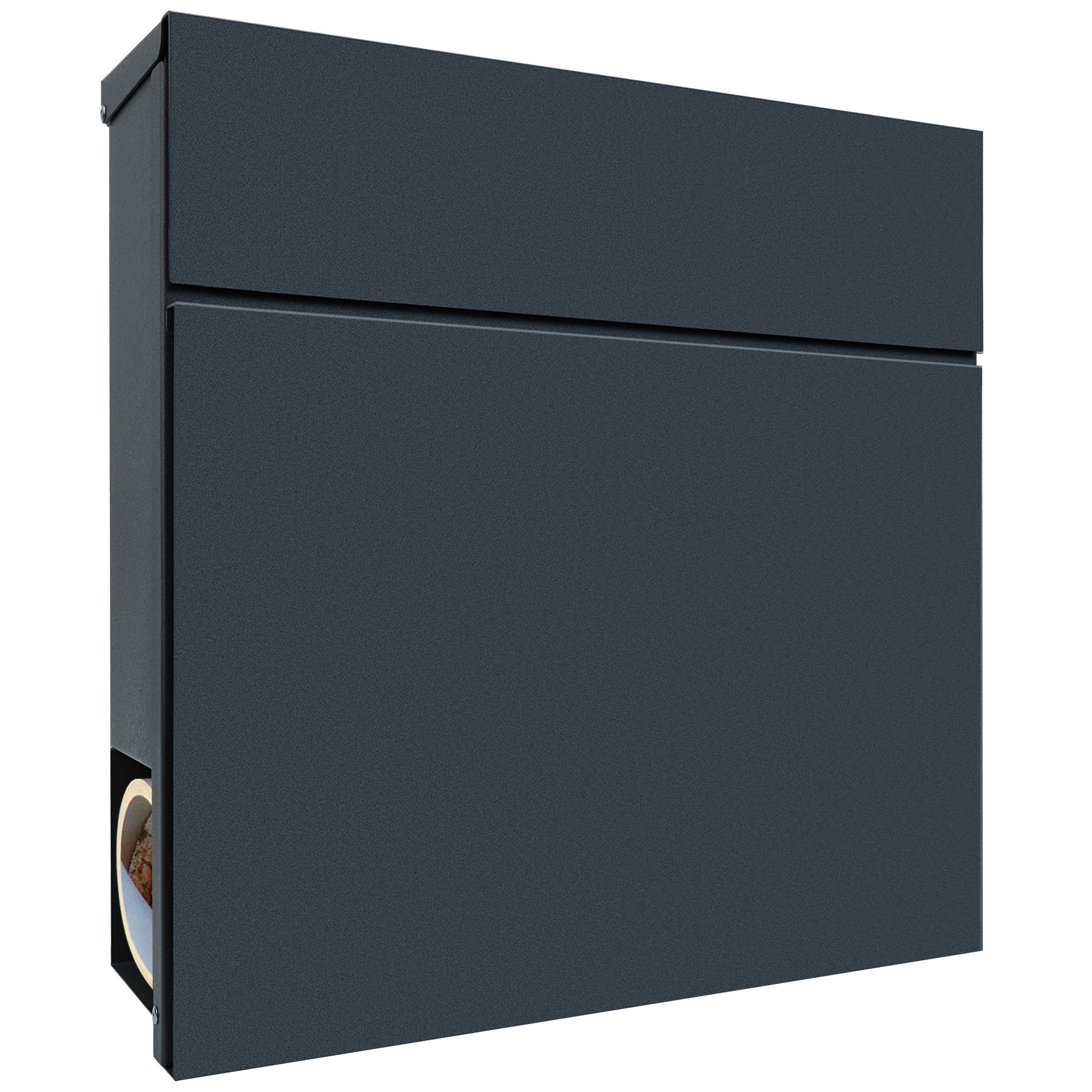 B-Ware Box 715 Briefkasten mit Zeitungsfach anthrazit