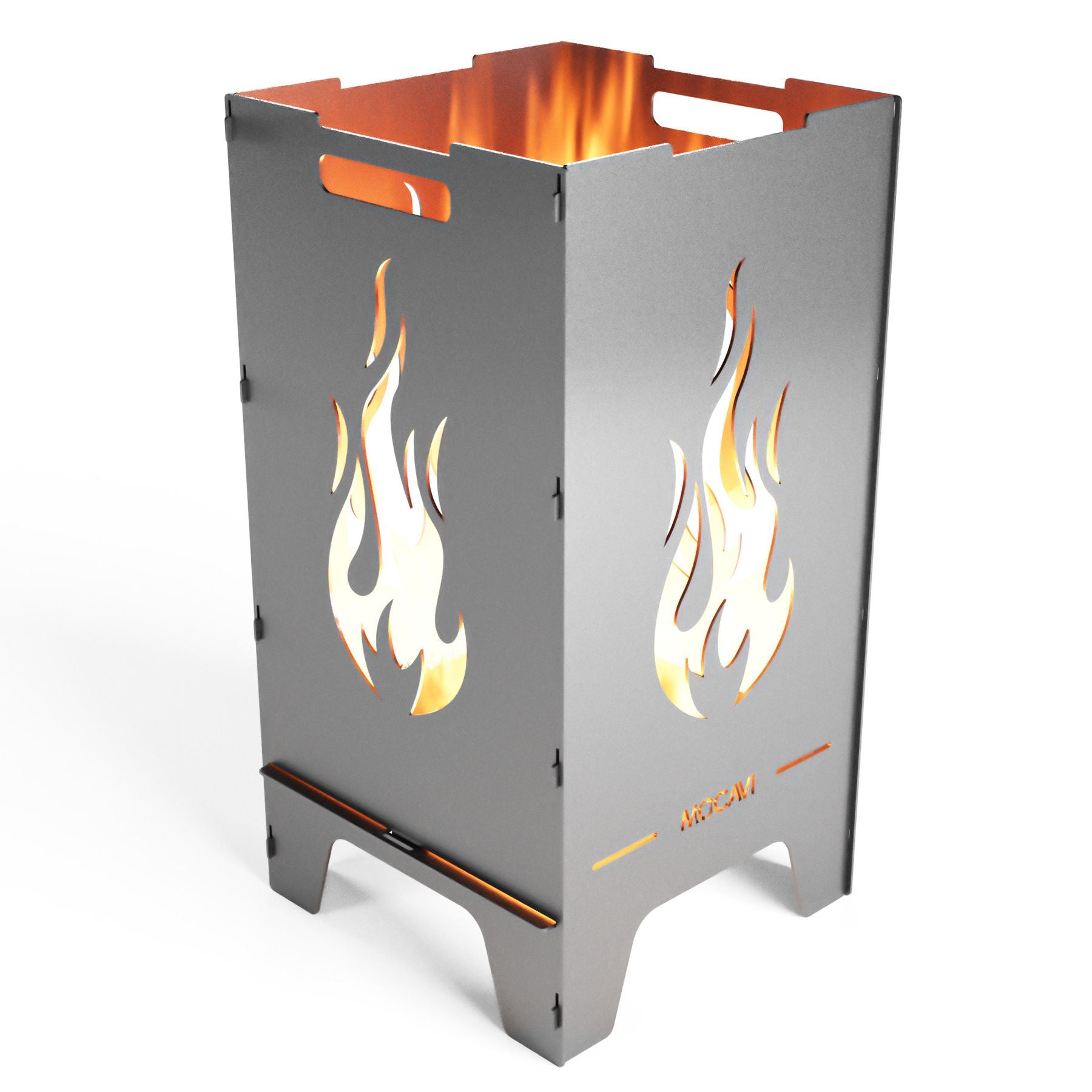 Edelstahl Feuertonne Flamme 73 cm | 3 mm V2A