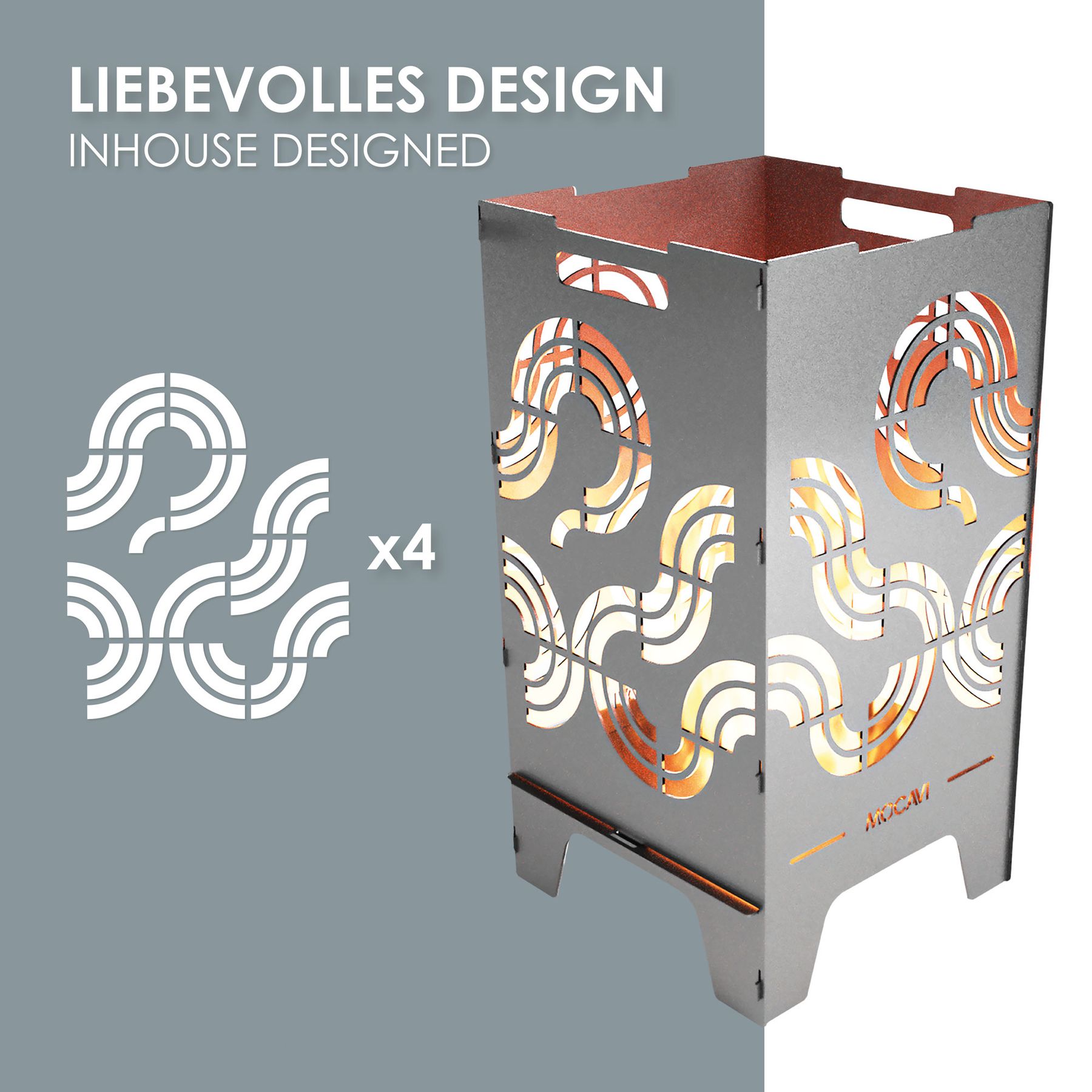 Edelstahl Feuertonne Identity 73 cm | 3 mm V2A