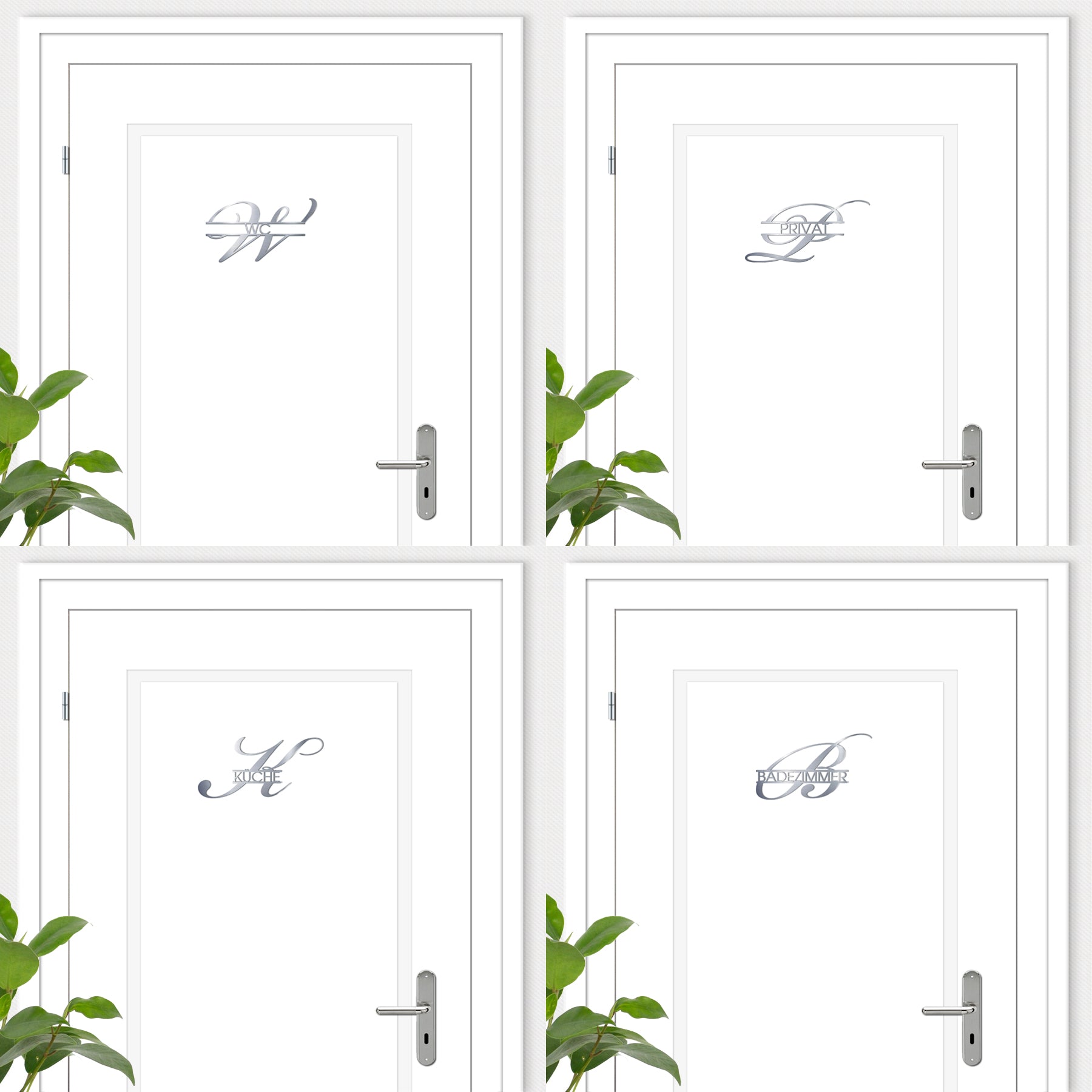 Edelstahlschild Stick801