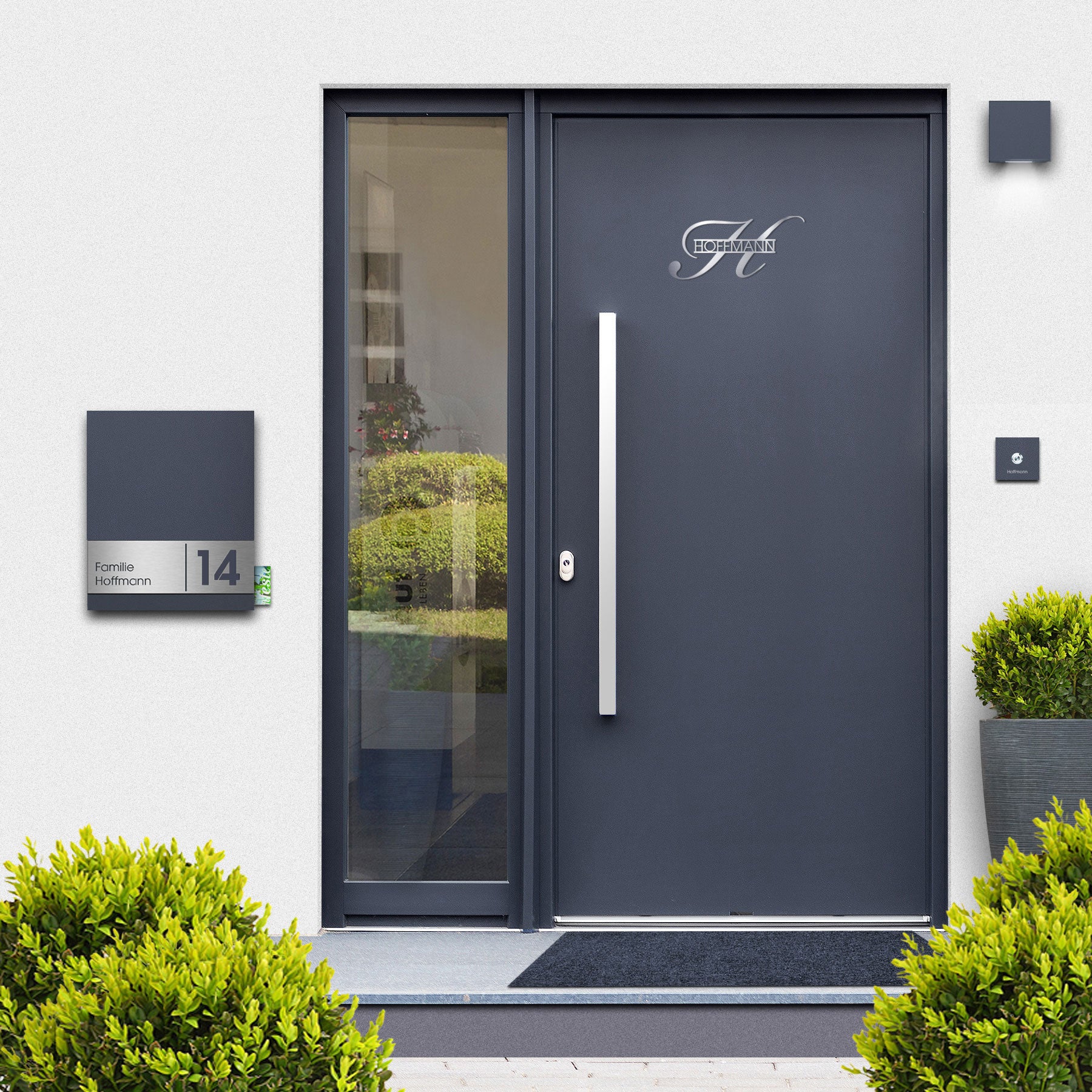 Edelstahlschild Stick801