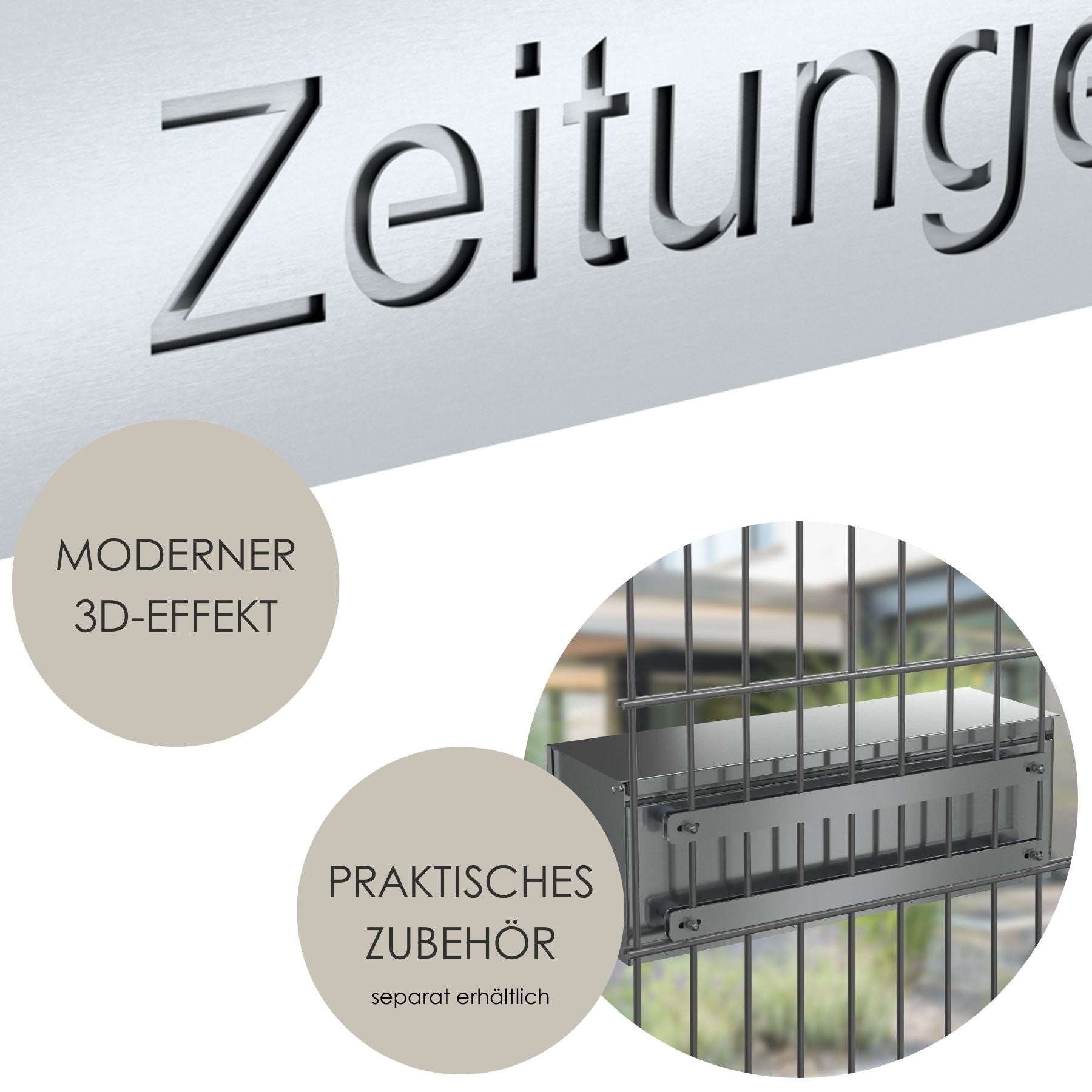 Zeitungsrolle für Zaun