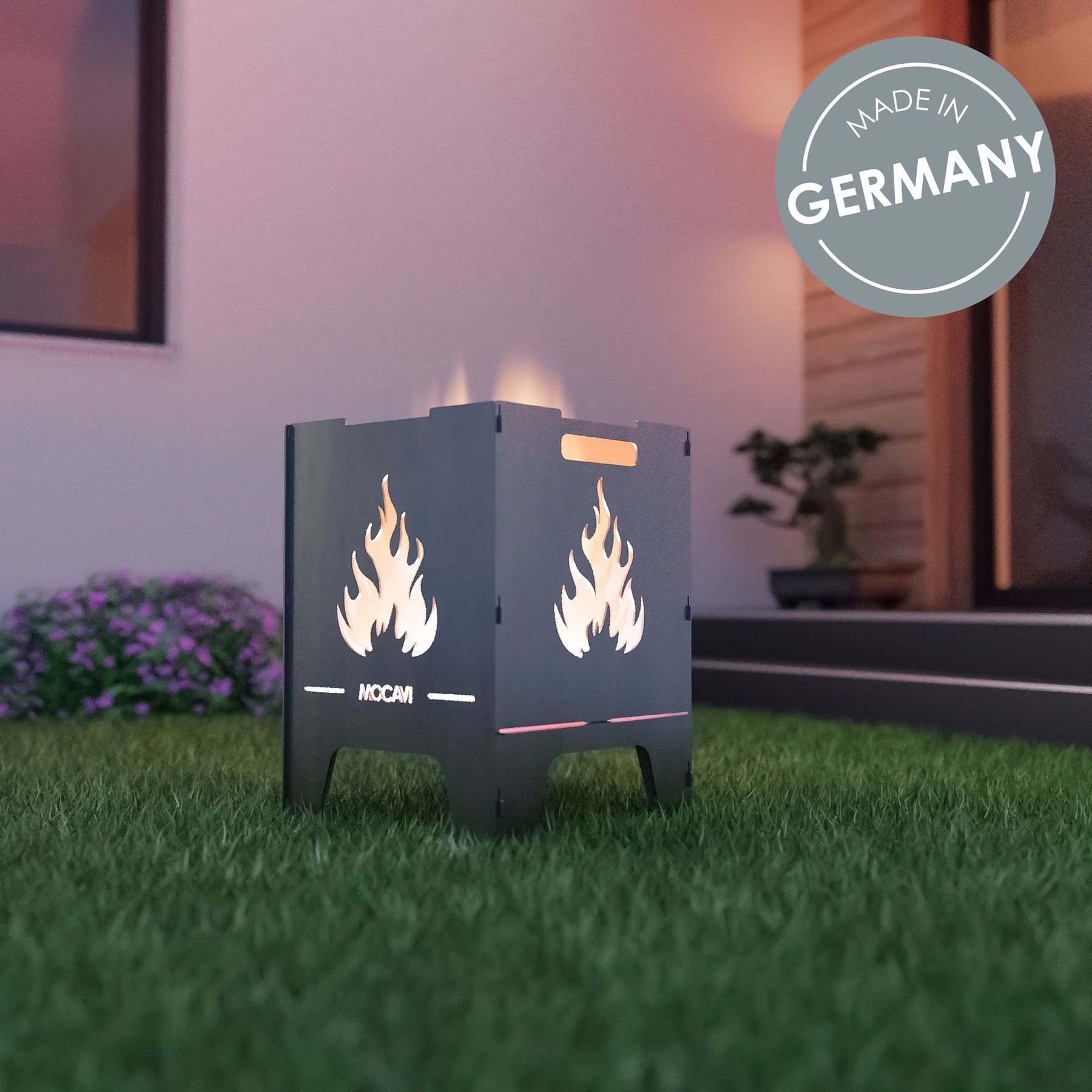 Feuerkorb Flamme 52 cm | 3 mm Stahl