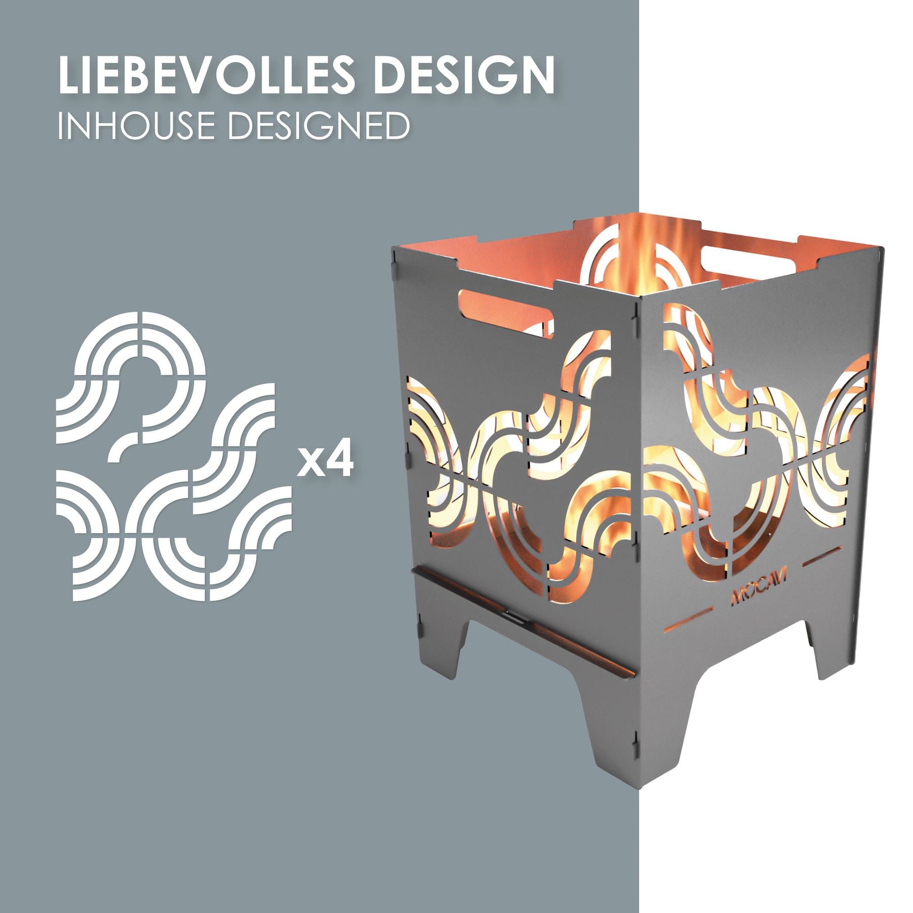 Feuerkorb Identity 52 cm Edelrost zerlegbar