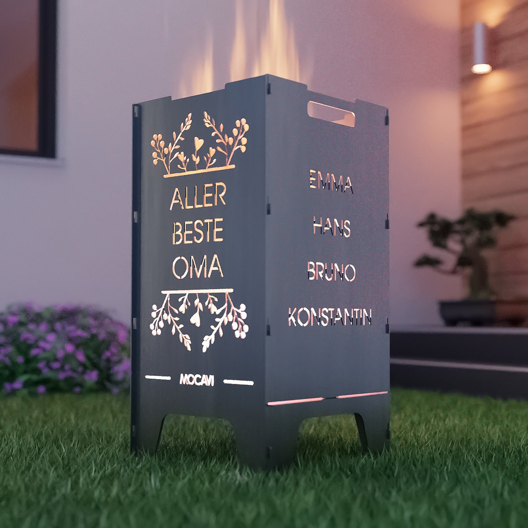 Feuertonne Beste 73 cm | 3 mm Stahl personalisiert