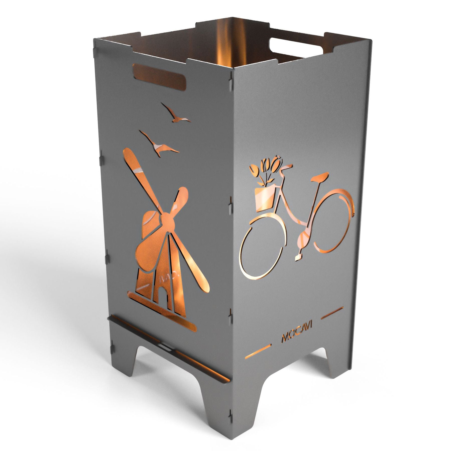 Feuertonne Vakantie - ein bisschen Holland für Zuhause - Stahl rostend, massiv und höchste Qualität