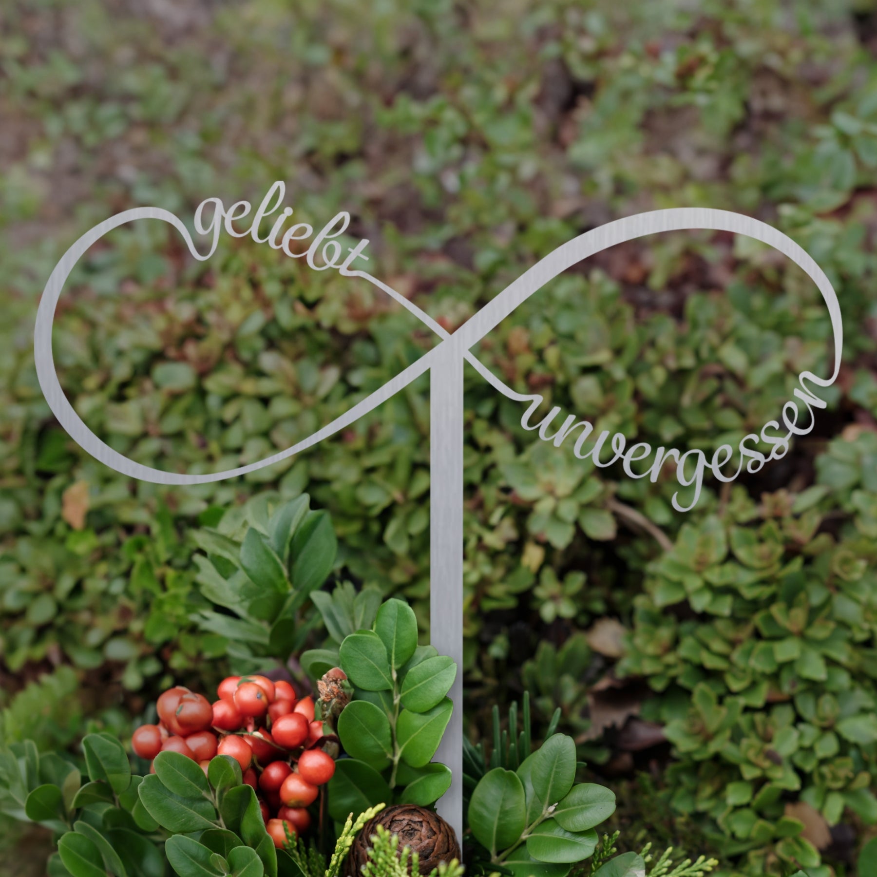 Grabstecker Unendlich Edelstahl