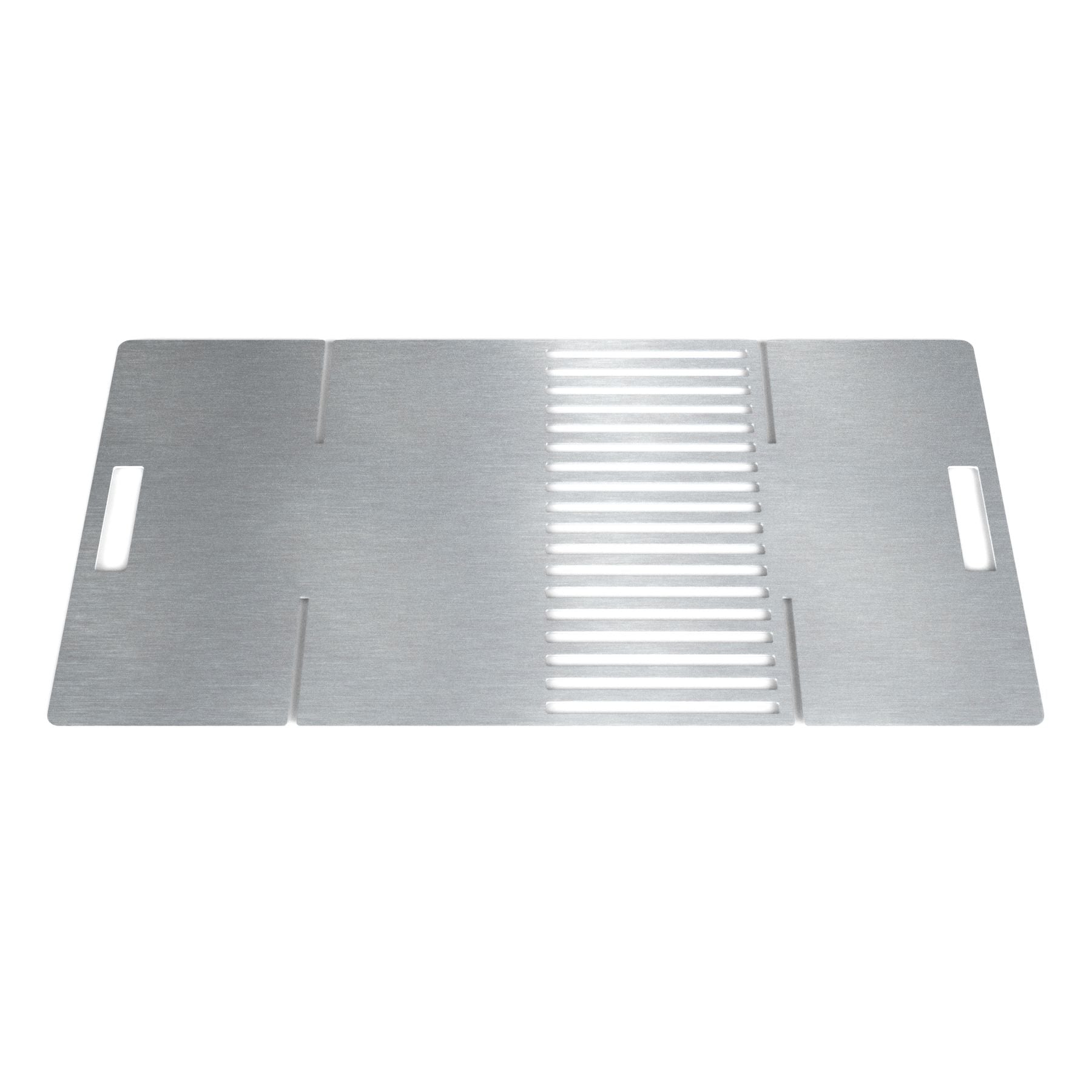 Grillrost/Plancha mit Ablage Edelstahl für Feuertonne und Feuerkorb