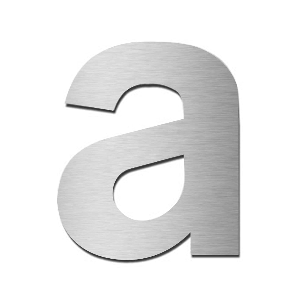 Hausnummer HS10 Edelstahl V4A selbstklebend Höhe 5,5 - 7,5 cm