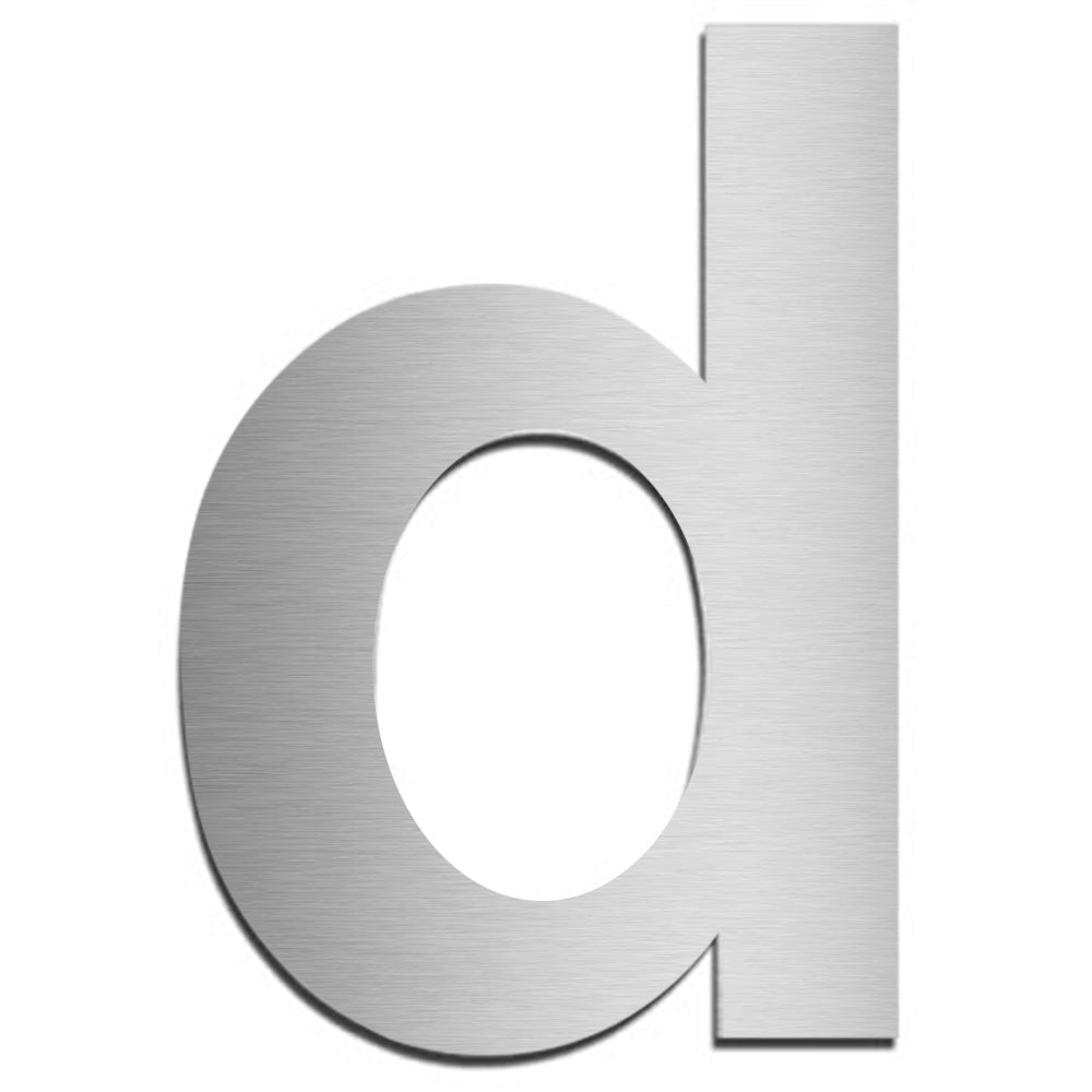 Hausnummer HS10 Edelstahl V4A selbstklebend Höhe 5,5 - 7,5 cm