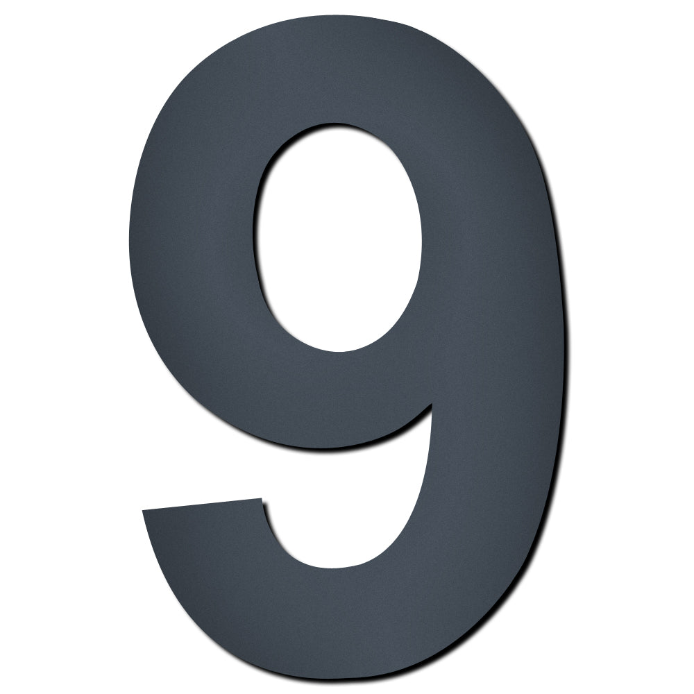 Hausnummer HS50 selbstklebend in anthrazit-grau Höhe ca.12 cm