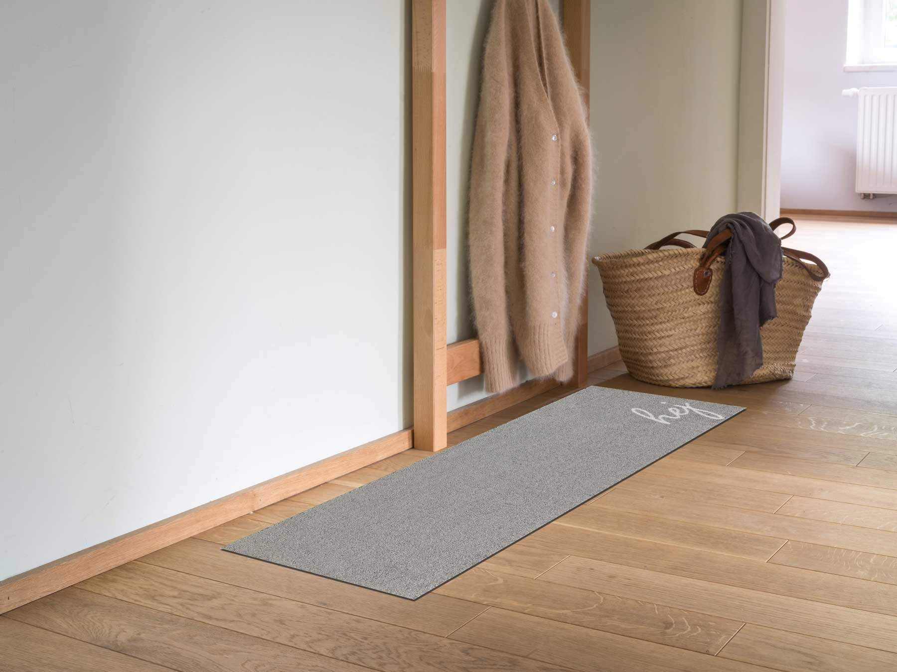 Schuhparkplatz grau Hej scandi skandinavisch außen