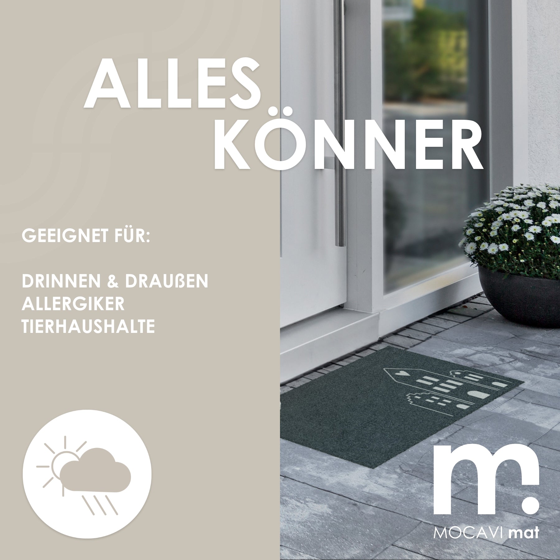 Fußmatte 45x70 Mat hygge anthrazit