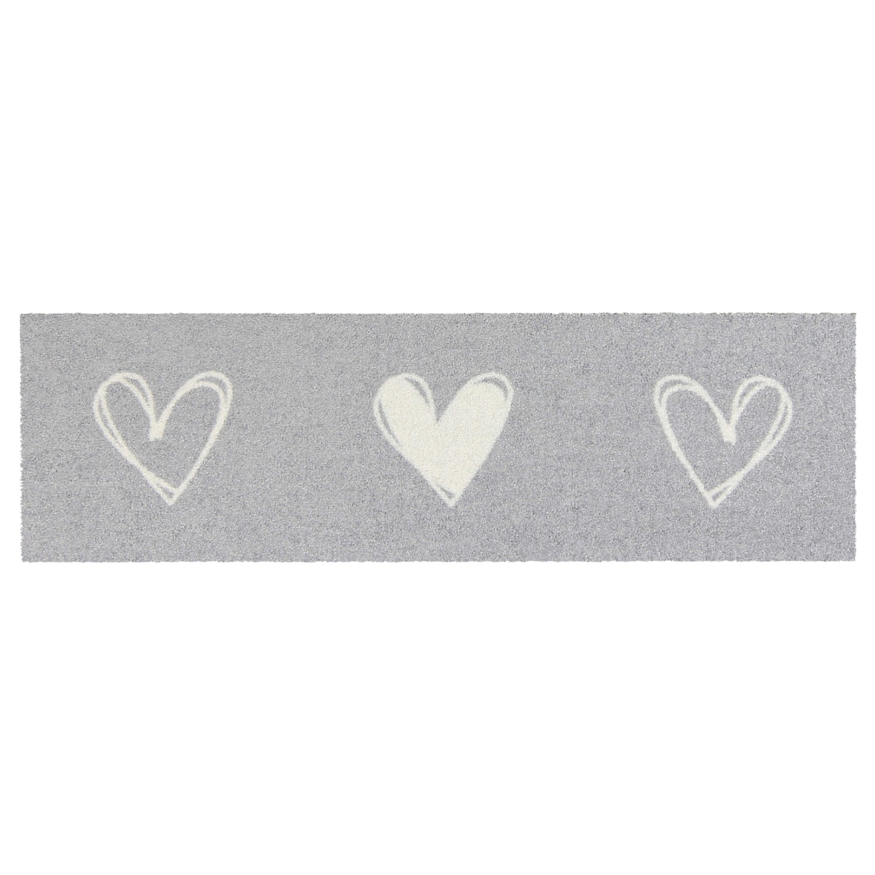 Schmutzfangmatte Fußabtreter Herz waschbar